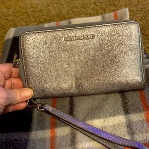 Michael Kors silver wallet